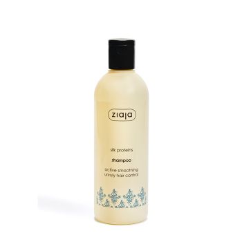 Champô suavizante com proteínas da seda