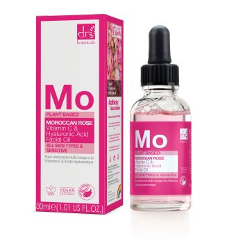 Moroccan Rose Óleo Facial com Ácido Hialurónico e Vitamina C