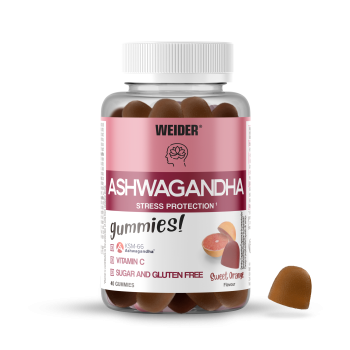 Gomas de laranja doce Ashwagandha