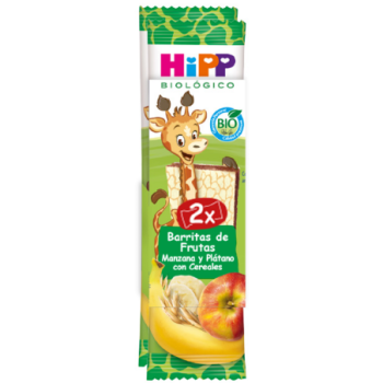 Barritas de Frutas Manzana y Plátano con Cereales