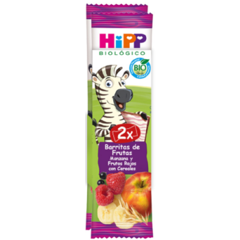 Barritas de Manzana y Frutos Rojos Con Cereales