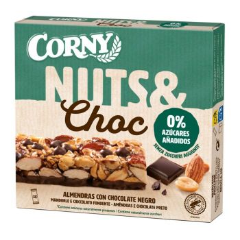 Barra Nutritiva Nuits & Choc Amêndoas, Amendoins e Chocolate Preto
