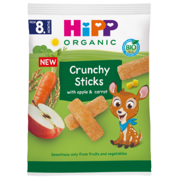 Snack Crujiente con Manzana y Zanahoria
