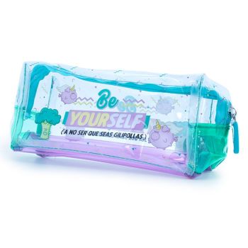 "Be Yourself" Necessaire Transparente 