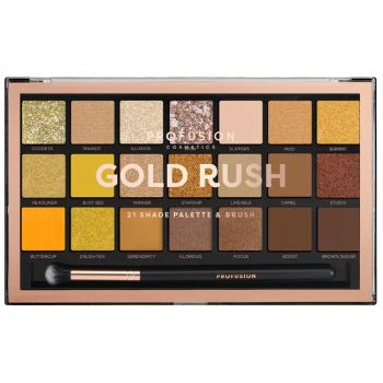 Gold Rush Paleta de Sombras 21 Tons + Pincel