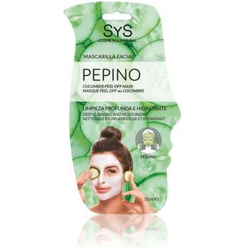 Máscara facial de pepino hidratante e de limpeza profunda