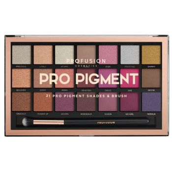 Pro Pigment Paleta de sombras 21 tons + pincel