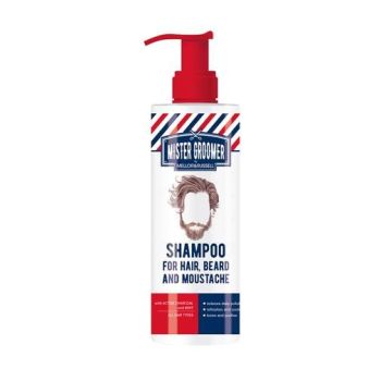 Champô para a cabeça, barba e bigode
