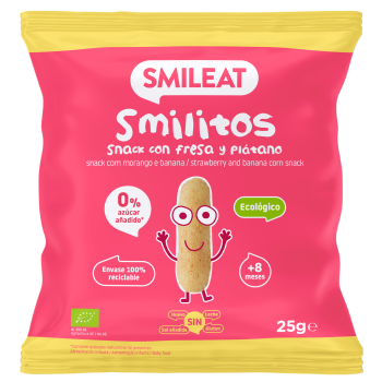 Smilitos Fresa e Banana Orgânica