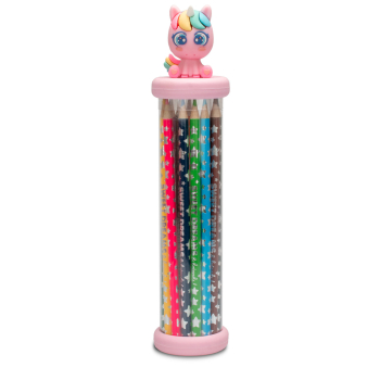 Sweet Dreams and Friends Tubo con Topper 3D y 12 Lápices