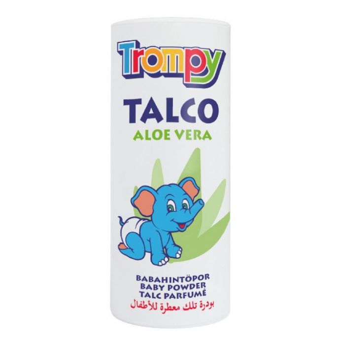 Pó de Talco Aloe Vera  Trompy  Higiene Infantil