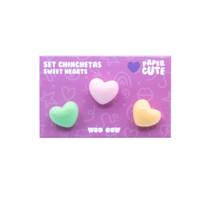 Conjunto de Piones Hearts  Woo oow