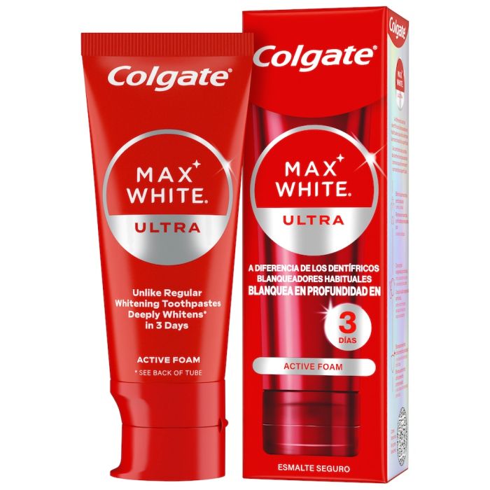 Colgate Pasta de Dentes Branqueadora Max White Ultra Active Foam, 50ml