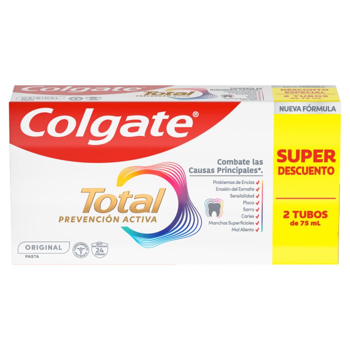 Colgate Pasta de Dentes Total Original, 2x75ml