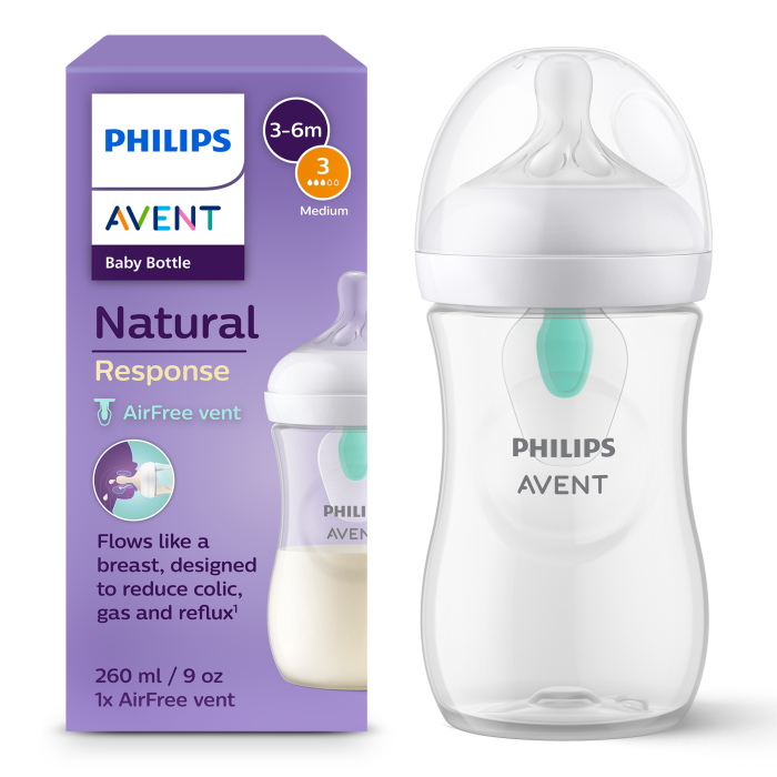Avent Natural Response Biberão com sistema AirFree 260 ml