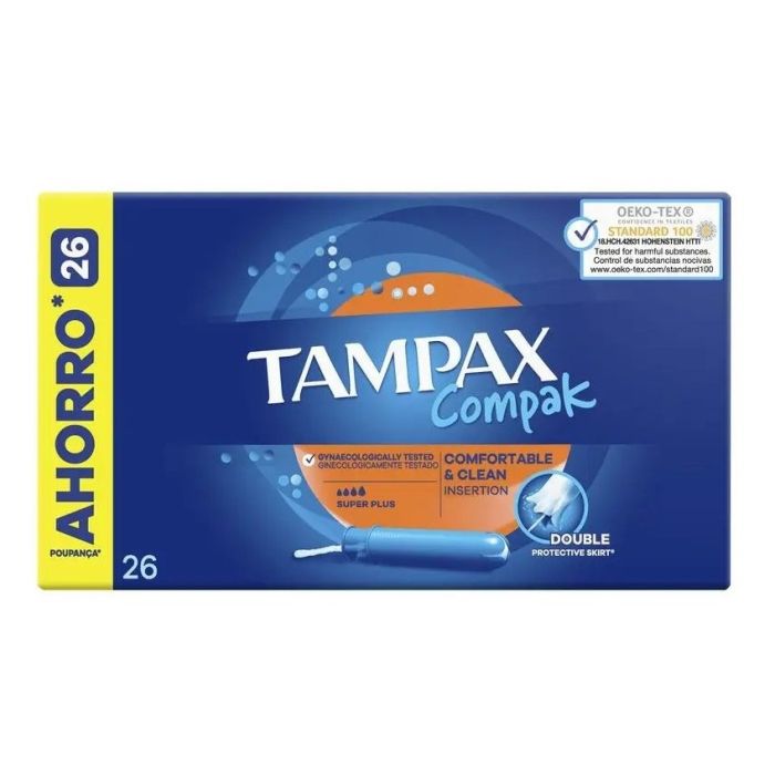 Compak Super Plus  Tampax  Higiene íntima