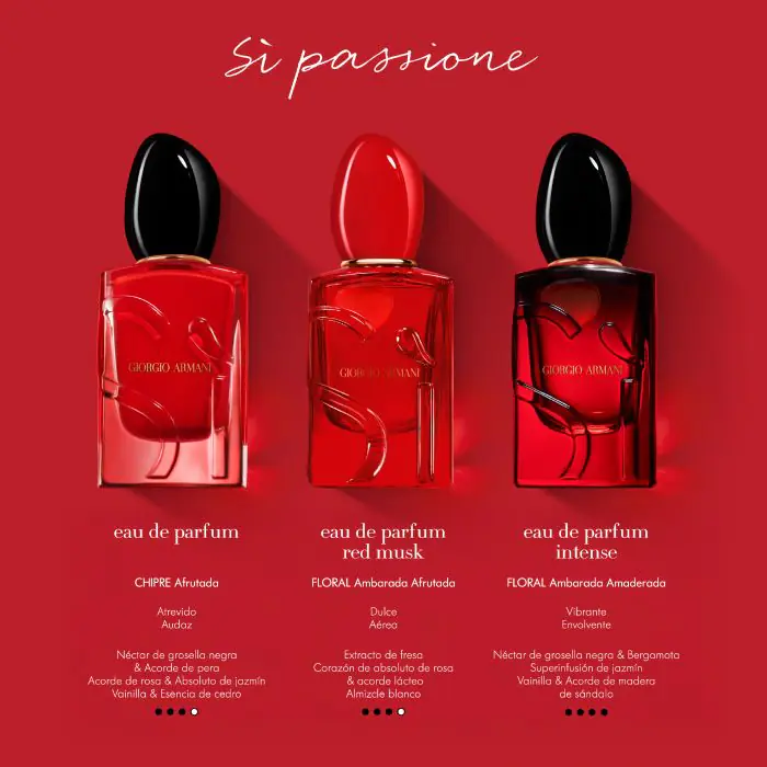 Armani Sì Passione Red Musk ✓ Perfume para Mulher | Perfumarias
