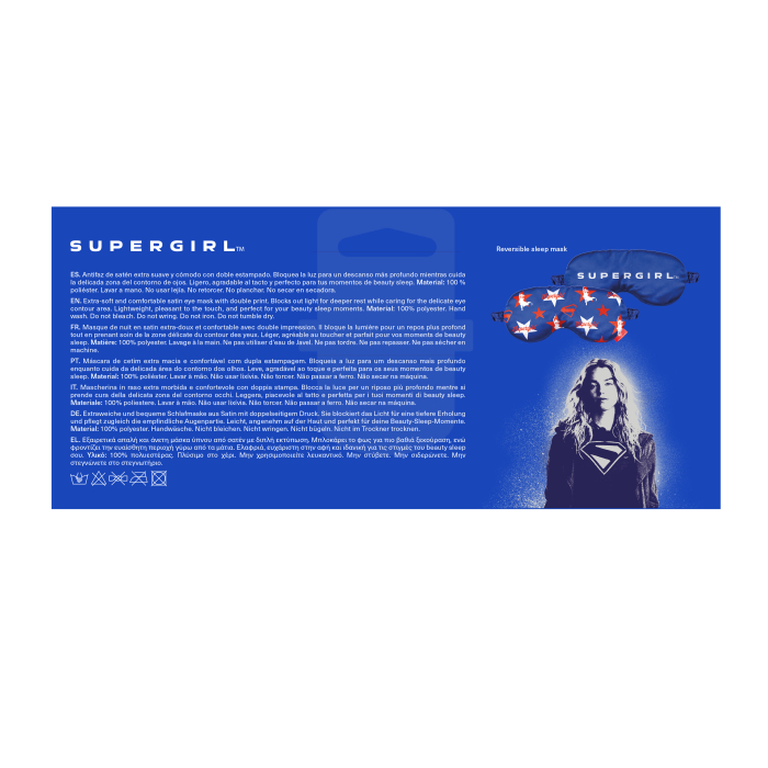 Supergirl™ Satin Dream Mask Antifaz Reversible